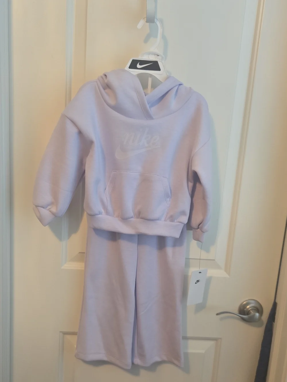Nike Kids' Lavender Sweatshirt & Wide-Leg Joggers Set